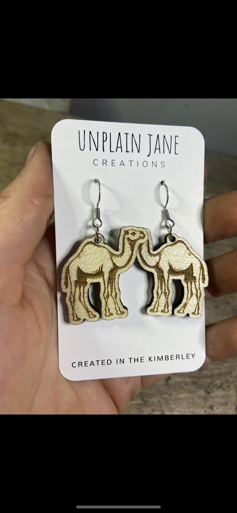 Wood veneer camel