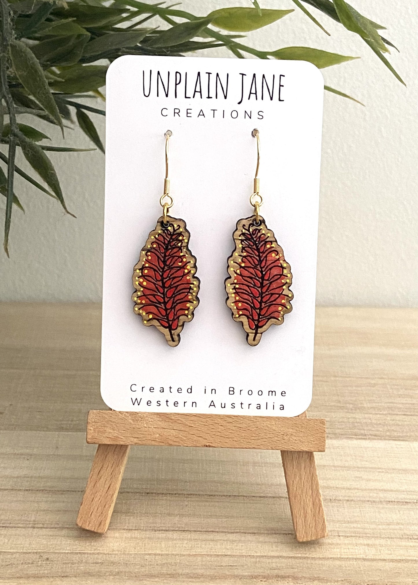 Bottle Brush Earring (callistemon)
